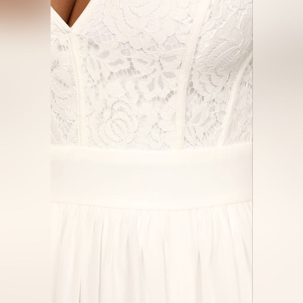 Cherish You Always White Lace Maxi Dress - Picture 5 of 5